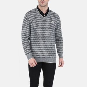 Monte Carlo NWT Lambswool Gray Sweater 44